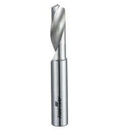 Bir Flüt Spiral Bitleri Alüminyum Alaşımını Hazırlamak İçin Mikro Hububatlı Solid Karbür CNC Karbür Uçları
