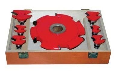 Doğal ahşap, MDF, HDF kesiminde kırmızı boyalı özel yönlendirici bit setleri